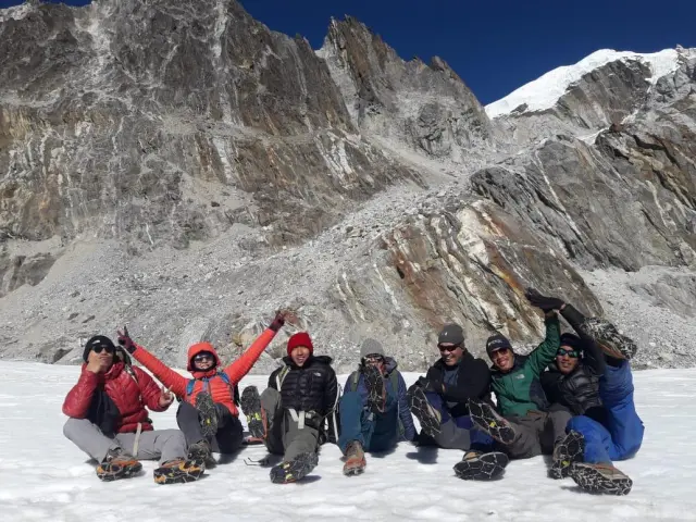 Celebration after successful completion of Everest Base Camp Trek