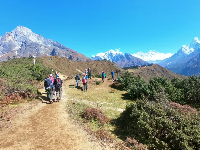 Everest base camp trek in Spring