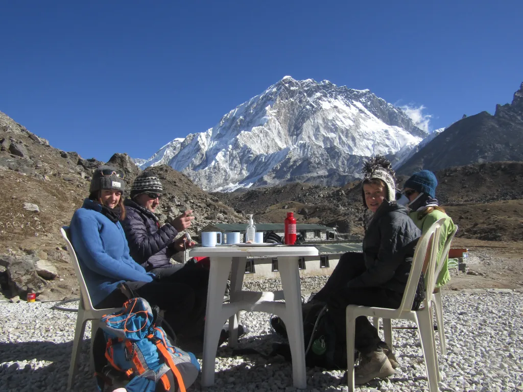 Tea break before Everest Base Camp