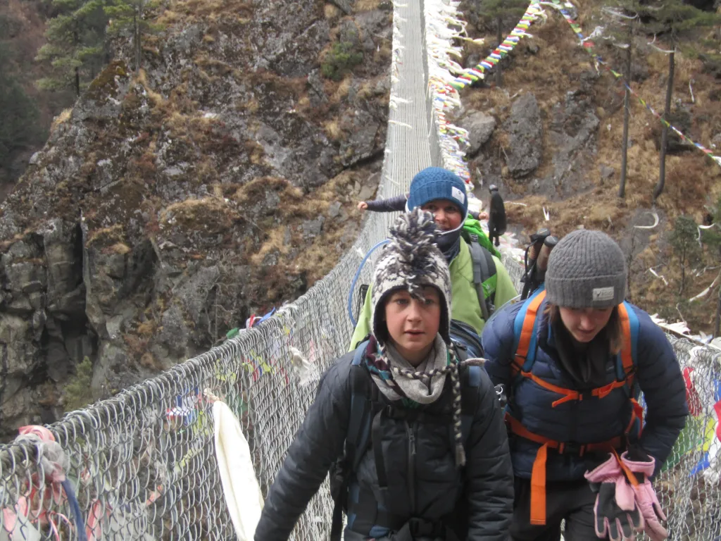 Suspension Bridge to Namche Bazaar Trek