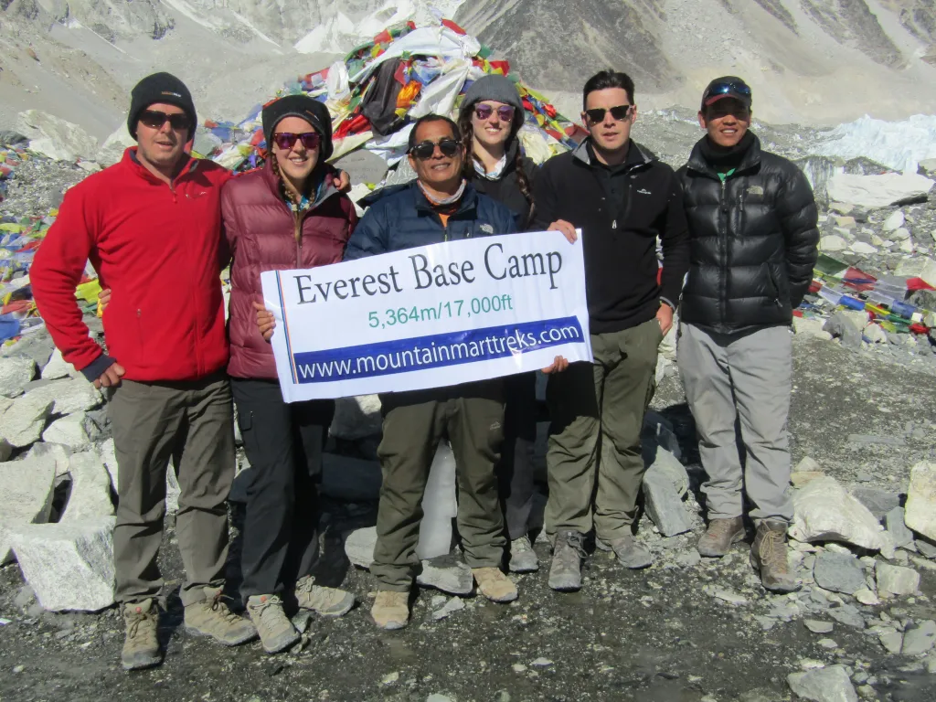 Group photo at the Everest Base Camp