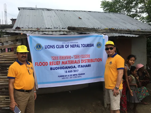 Lions Club of Nepal Tourism- flood relief