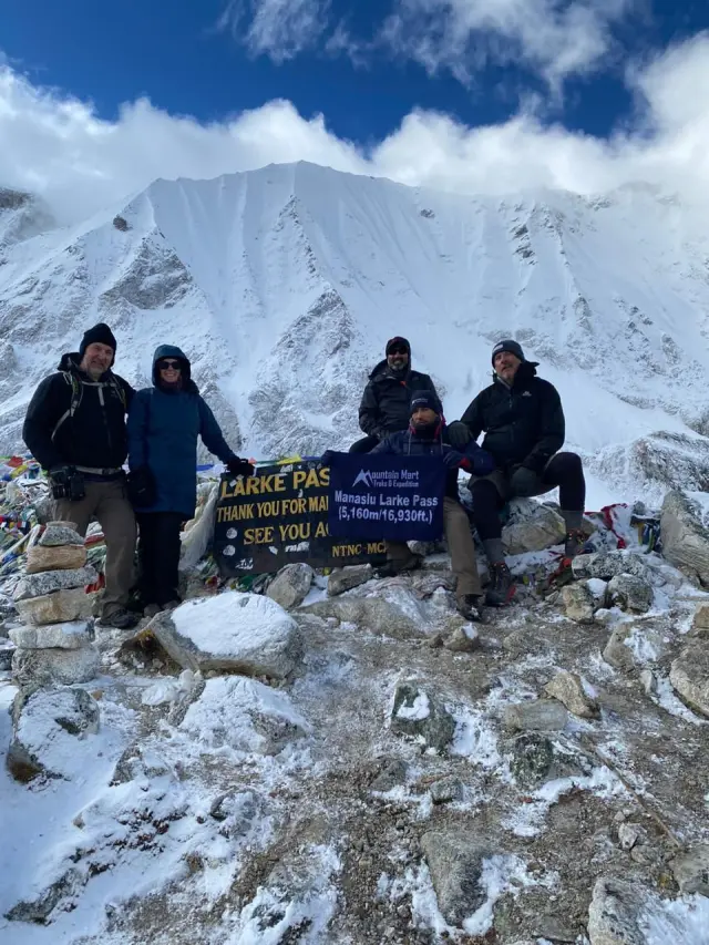 Larkya la pass of Manaslu Circuit trek