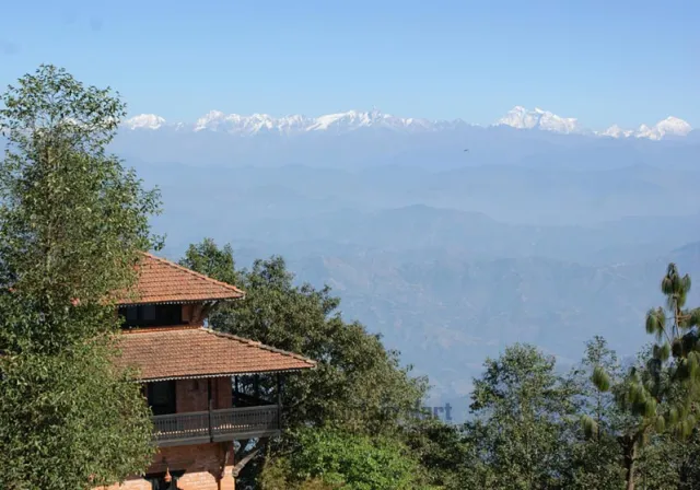 Langtang range from Nagarkot