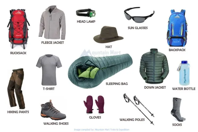 Everest Base Camp Packing List for March April and May: